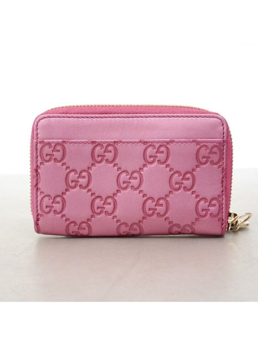 Gucci Coin Purse Guccissima Leather Pink Champagne Gold - Picture 9 of 9